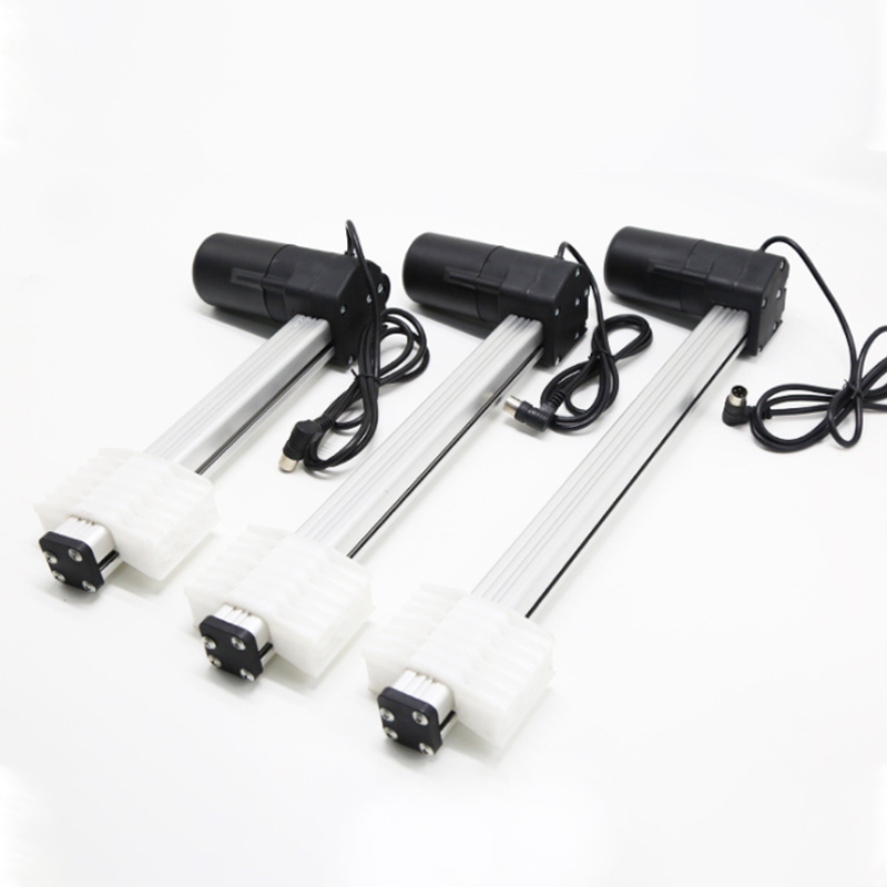 TE-05 Track Flat Push Electric Push Rod Linear Actuator With DC Motor Drive