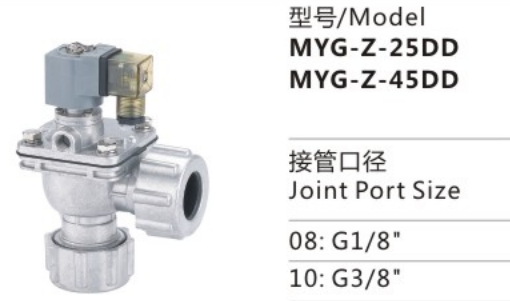 New Arrival Latest Design MYG Series MYG-Z-45DD Medium-pressure Electromagnetic Pulse Valve