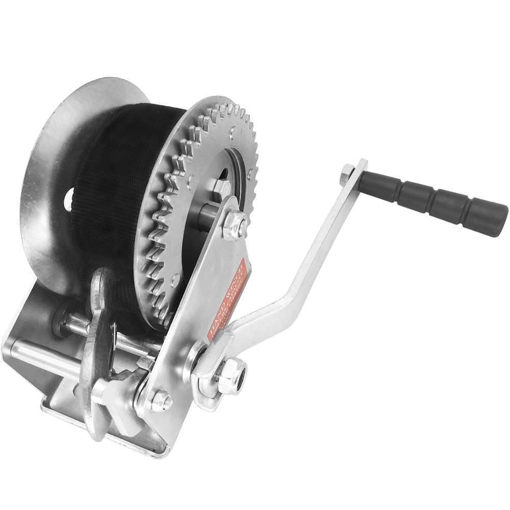 1BJY-HW-01B Trailer Parts and Accessories Capacity 1200lbs Trailer Hand Winch with 7M Belt