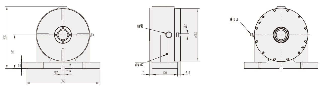 AR-250 Machine Tool Parts CNC Machining Center Accessories CNC Turntable Rotary Table