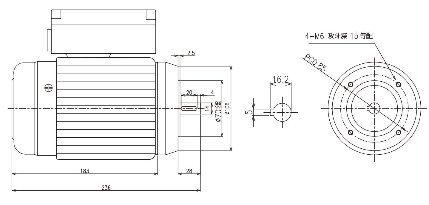 Magazine Motor CV200SB-CV400SB AC Electrical Motor 3-Phase Brake Motor