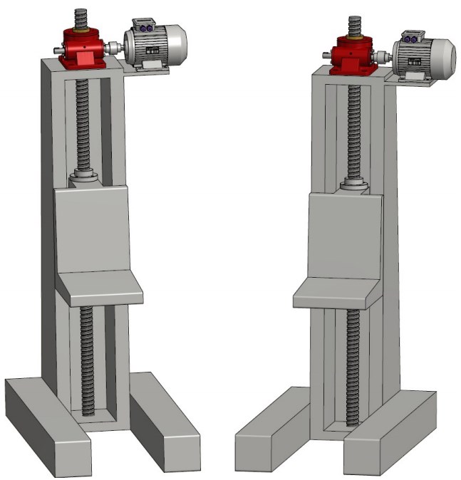 PG20-P3-F3-T-C-X-1500 Flange End Worm Gear Screw Jack with High Ratio for Platform Solar Energy Panels Lifting ODM Customizable