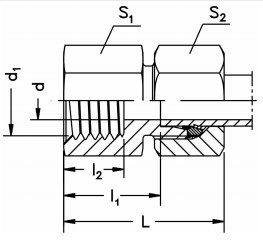 Durable Using Various Hydraulic Cylinder Parts Parker Female Connector-GAI-M Hydraulic Fitting