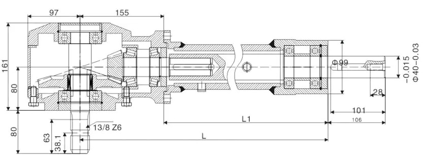 EP-9.311-JCG Rotary Tiller Cultivator Gearbox for Agricultural