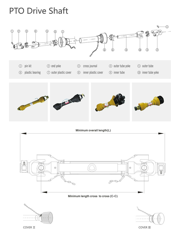 Farm Agricultural Cold Drawn New Product  Sleeve Triangular Tube flexible PTO Drive Shaft