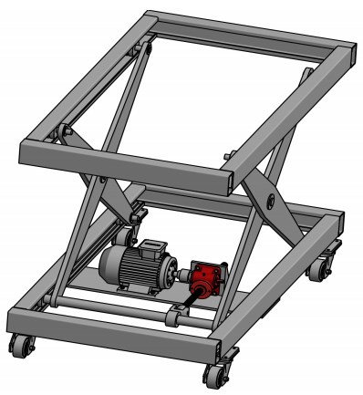 PG20-P3-F3-T-C-X-1500 Flange End Worm Gear Screw Jack with High Ratio for Platform Solar Energy Panels Lifting ODM Customizable