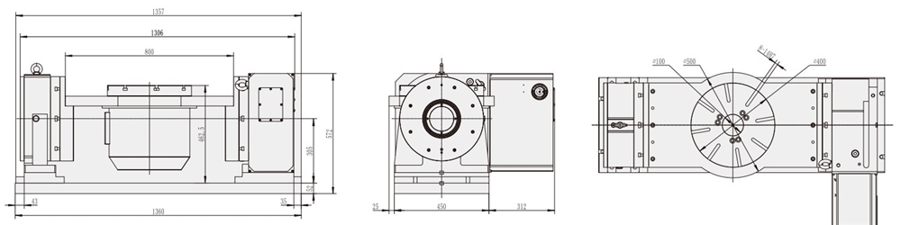 RTS-400 China Professional Metal Cnc Machining Center Price 5 Axis Accessories