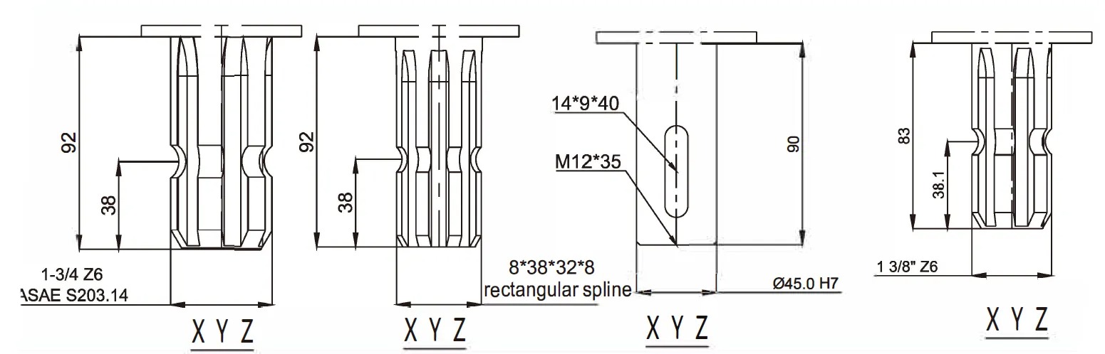 Factory Sale Round Balers Gearbox Speed Reducer Agricultural Machine Gear Drive for Baler & Harvester