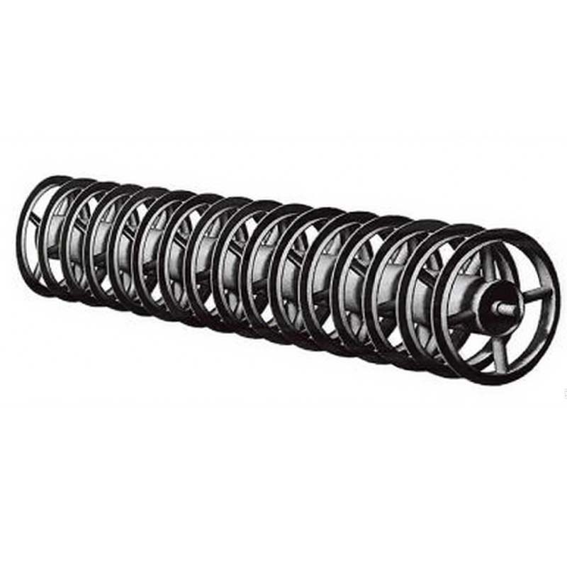 Cultivator Parts U Ring Roller for twin row planting with roller holder frame scraper