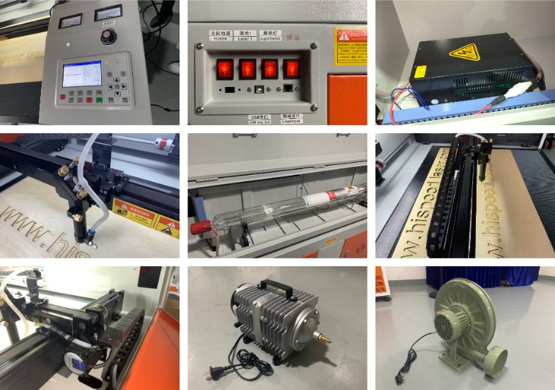 80W/100W/130W/150W/300W CO2 Glass Tube Laser Engraving Cutting Machine