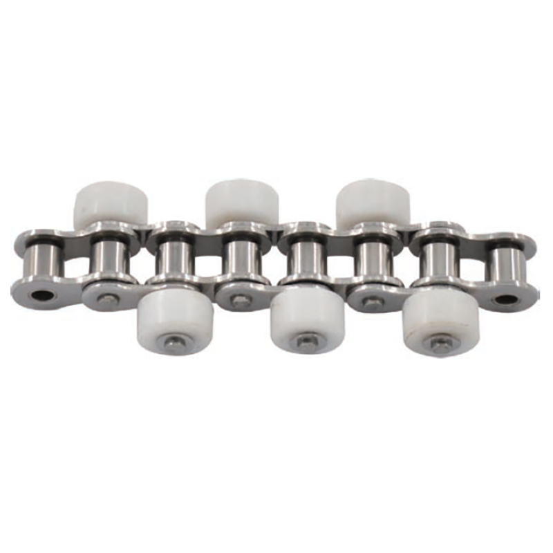 SSSR100 Stainless Steel Short Pitch Roller Conveyor Chain with Side Mounted Large Roller and Sprockets in Steel