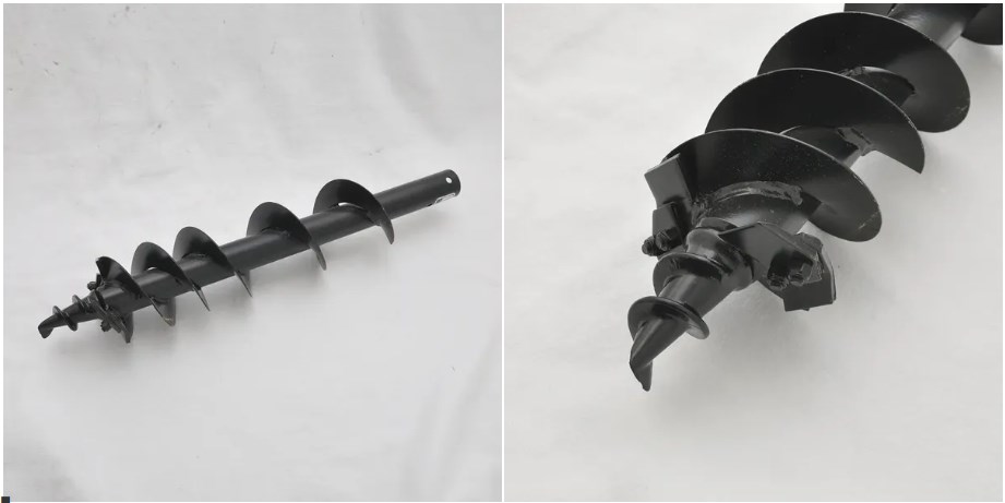 6 Inch Compact Post Hole Auger for Tractor 3 Point Post Hole Diggers with 2 Round Shaft