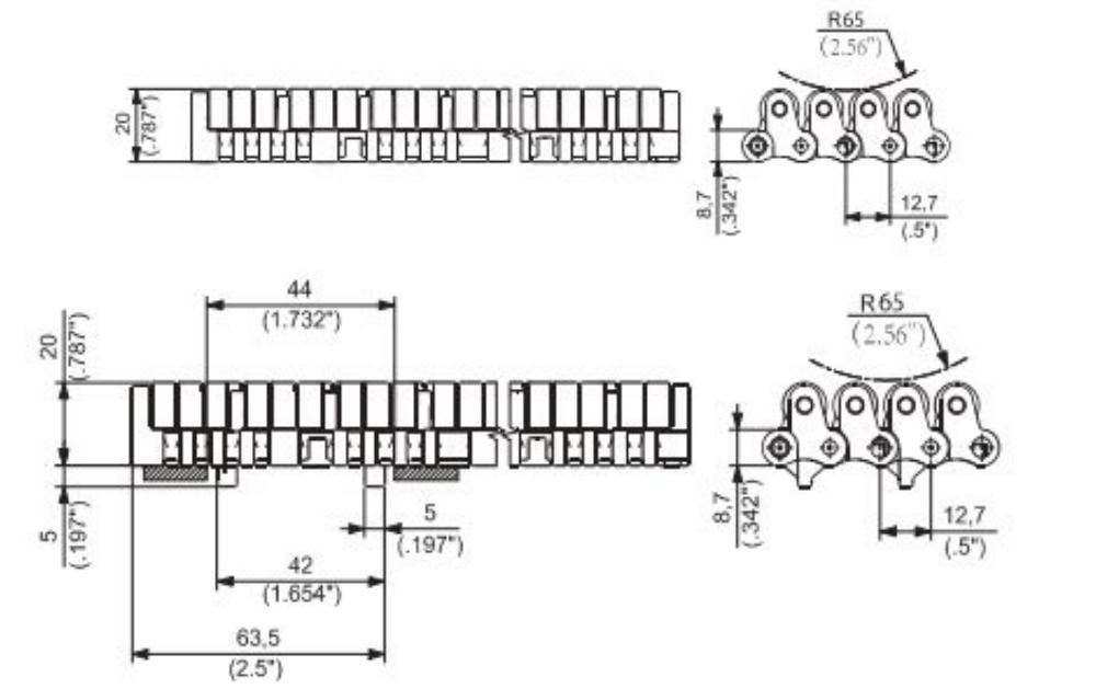 610 Series Roller Straight Run Chain Belt