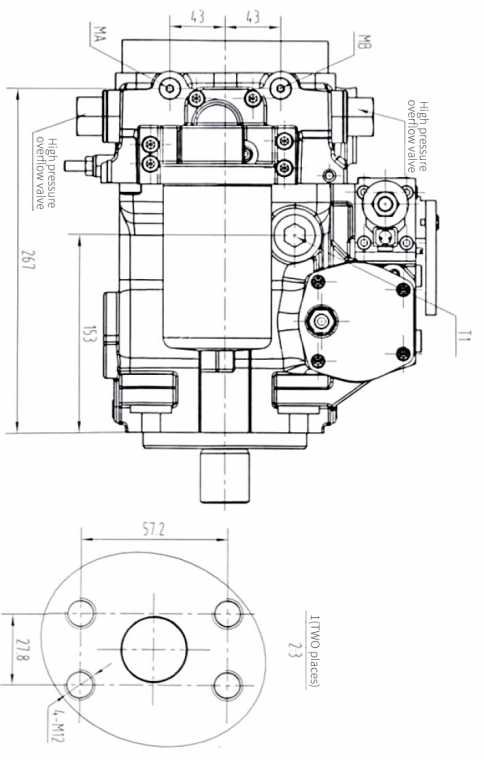 G4VG90HW Series Agricultural Machinery Parts Hydraulic Pump for Corn Machine Wheel Type Longitudinal Flow Harvester