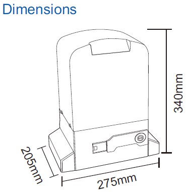 Electric Automatic Sliding Gate Motor Reliable Magnetic Sliding Gate Opener for 1000kg Sliding Gate Operator