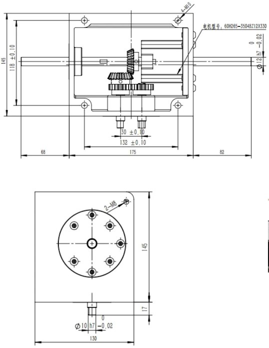 Simple Installation Non-Standard Reducer Gearbox with Worm Arrangement for Textile Equipment and Chemical Industry
