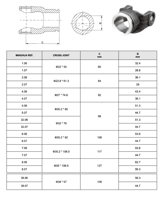 U-joint Pto Shaft Parts Connector 90 Degree Right Angle Steel Coupling Nylon Cardan Bearing Cross Universal Joint for Truck