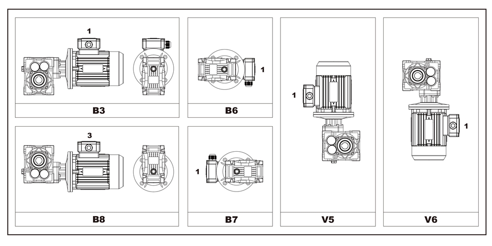 JHG Series Alloy Steel Three Stage Ratio 80 to 300 Helical-hypoid Gear Units Hypoid Gearbox Reducer
