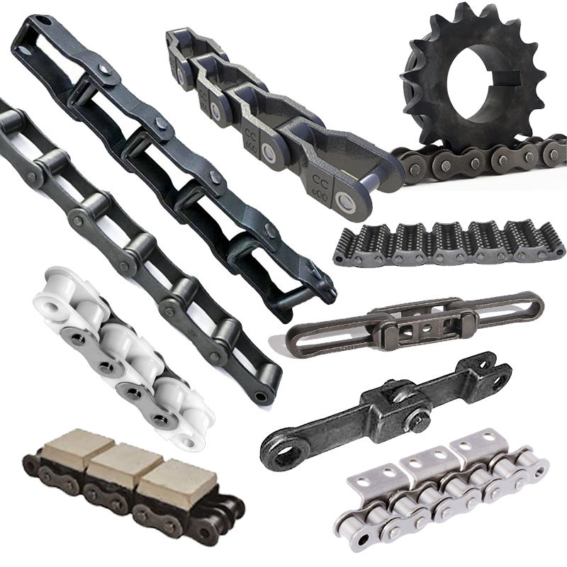 Agricultural Silent Roller Conveyor Chain Attachment Sprocket Stainless Steel Plastic Drag Drop Forged Transmission Chains