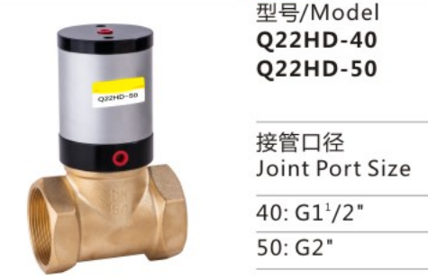 Promotional Various Q22HD-40 Series Pneumatic Control Valve With Aluminum Alloy Cylinder