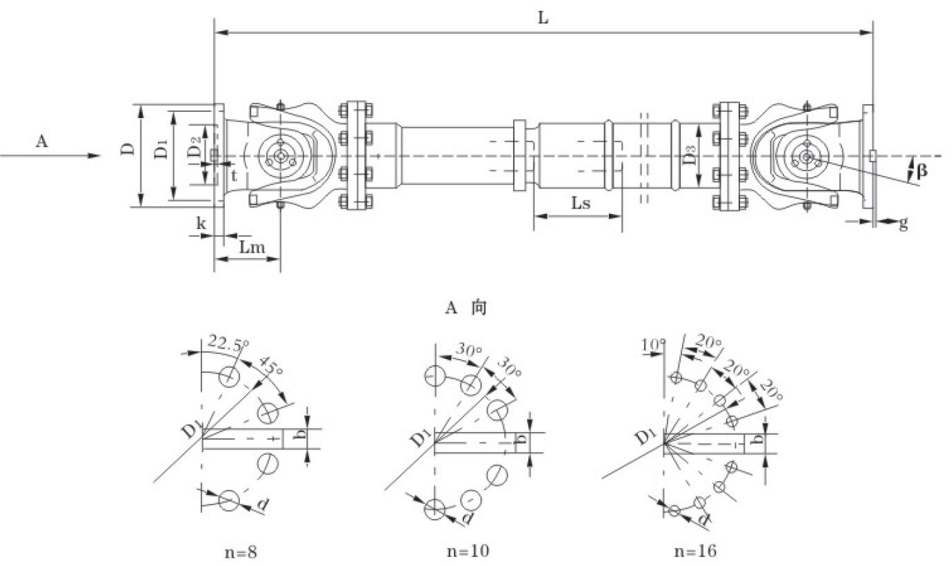 Heavy Duty Drive Shaft Universal Joint Coupling Standard Flex Flange Universal Couplings with Spider
