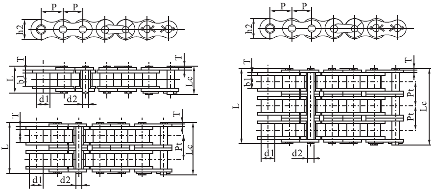 a Series SSC28A-1 Stainless Steel Short Pitch Precision Roller Chain with Straight Plate Sprockets Steel Transmission Chains