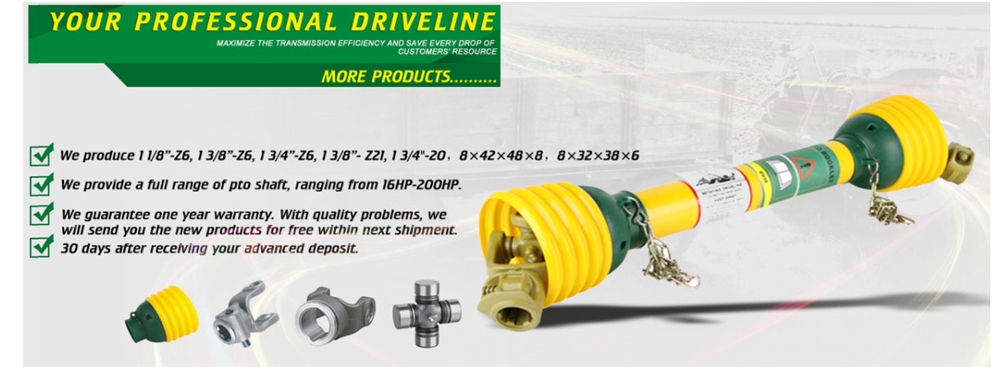 Farm Agricultural Cold Drawn New Product  Sleeve Triangular Tube flexible PTO Drive Shaft