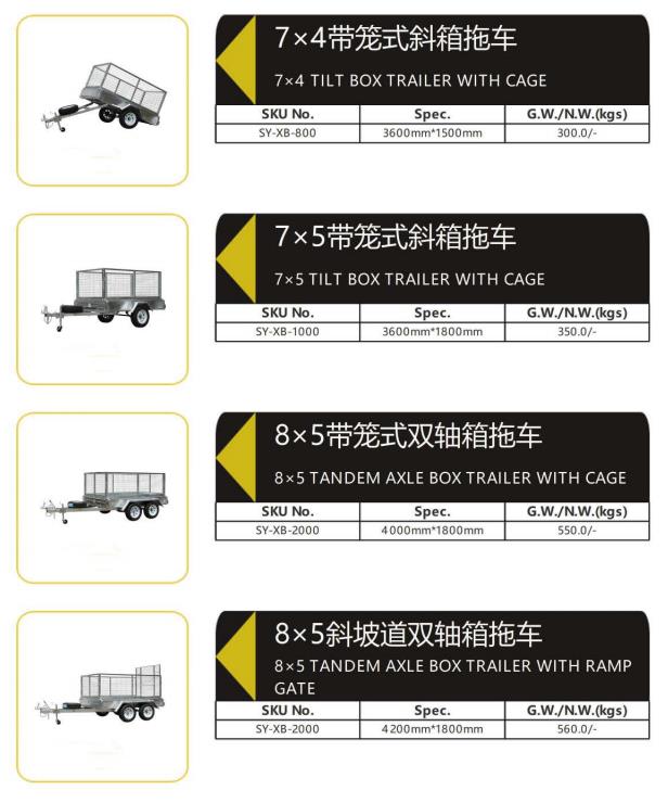 2021 8x5 Heavy Duty Fully Welded Box Trailer With Cage