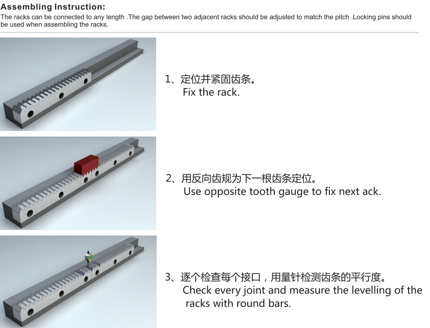 High Precision Linear Plastic CNC Gate Long Travel Milling and Grinding Spur Helical Rack Pinion Gear Rack