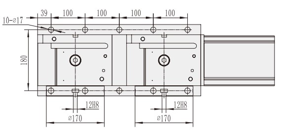 WT-170-2W CNC Milling Machining Center Lathe Machine CNC Turntable Rotary Table