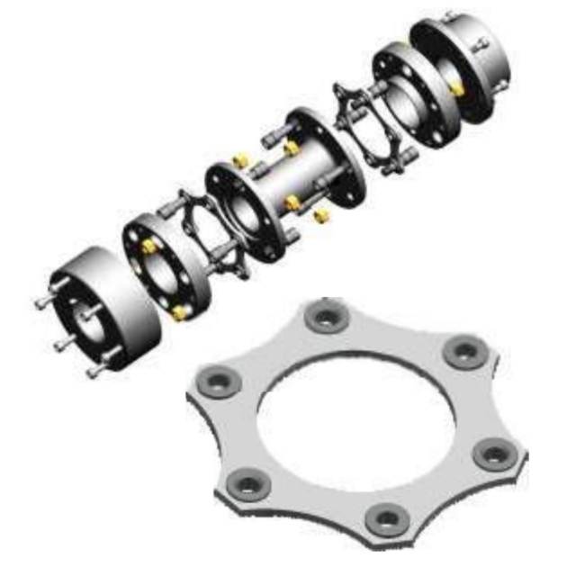 Djm Flexible Stainless Steel Disc Coupling Shaft Torsionally Rigid Plate Elastic Single Double Spacer Diaphragm Coupling