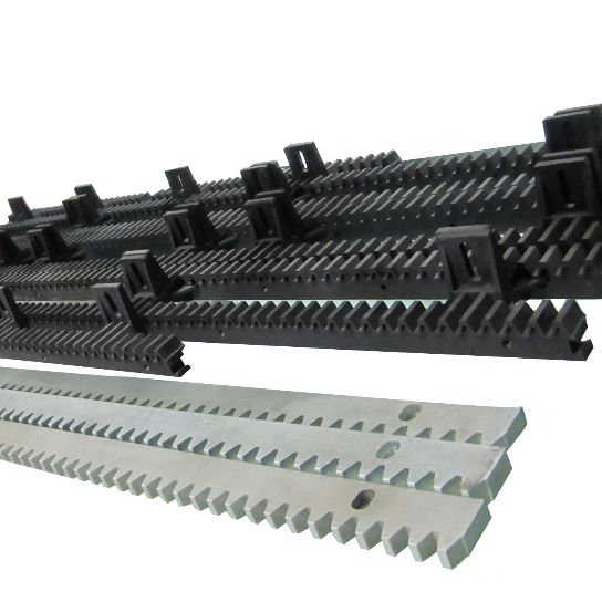 Customized High-Speed Transmission Steel Core Metalwork Sliding Gate Plastic Gear Rack Custom Sizes New Condition Hobbing