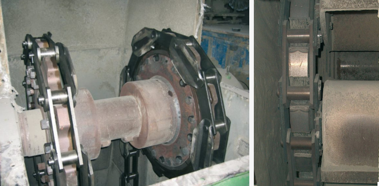 Customisable Durable Alloy Steel Bucket Elevator Chain with Attachment for Mining Industry