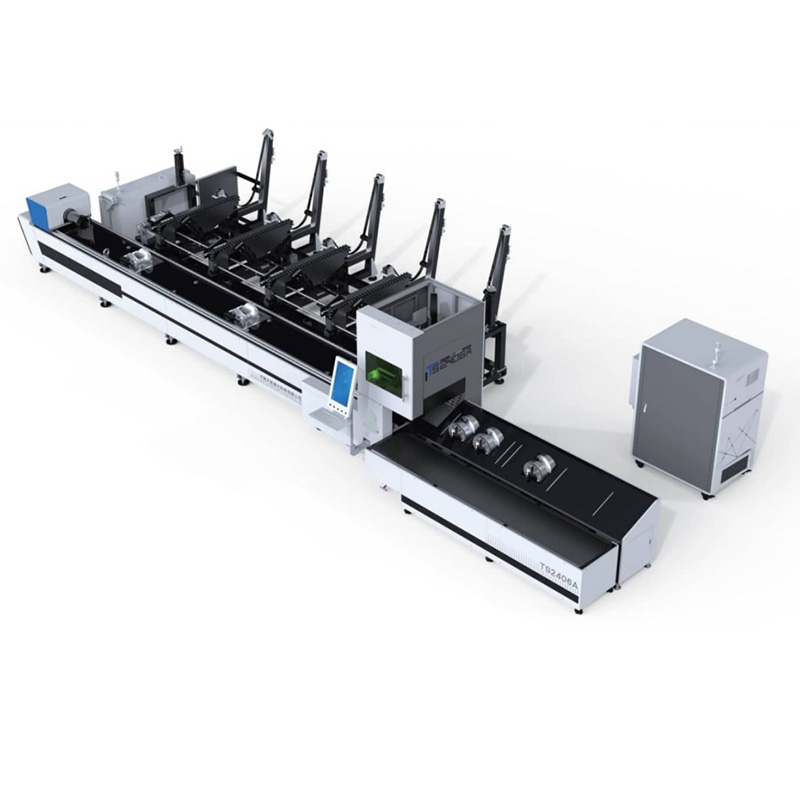 TC-TSA Customized 1-3kw Automatic Feeding Metal Tube & Pipe Laser Cutting Machine for Metal Tube