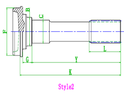 China Ever-power Truck Drive Shaft Stub Shaft 2-53-711