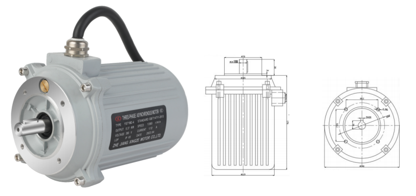 YS Series High Reliability Light Weight Easy Maintenance Three-phase Waterproof Motor for Sale