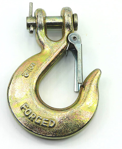 1BJY-CSH-06 New G70 Class Trailer Clevis Slip Hook with Latch Forged Grade High Quality Trailer Parts and Accessories