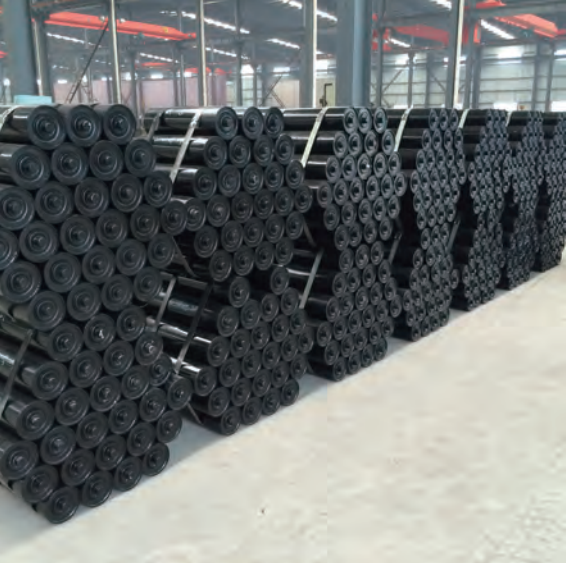 Steel Frames and sealed Bearings Various Type Upper Friction Flat Self-aligning Idler for Belt Conveyor