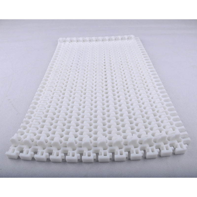 Plastic Modular Belt Turning Radius Flush Grid with Hold-down Edge S2400 Pitch 25.4  PP, POM Acetal for Food Conveyor System