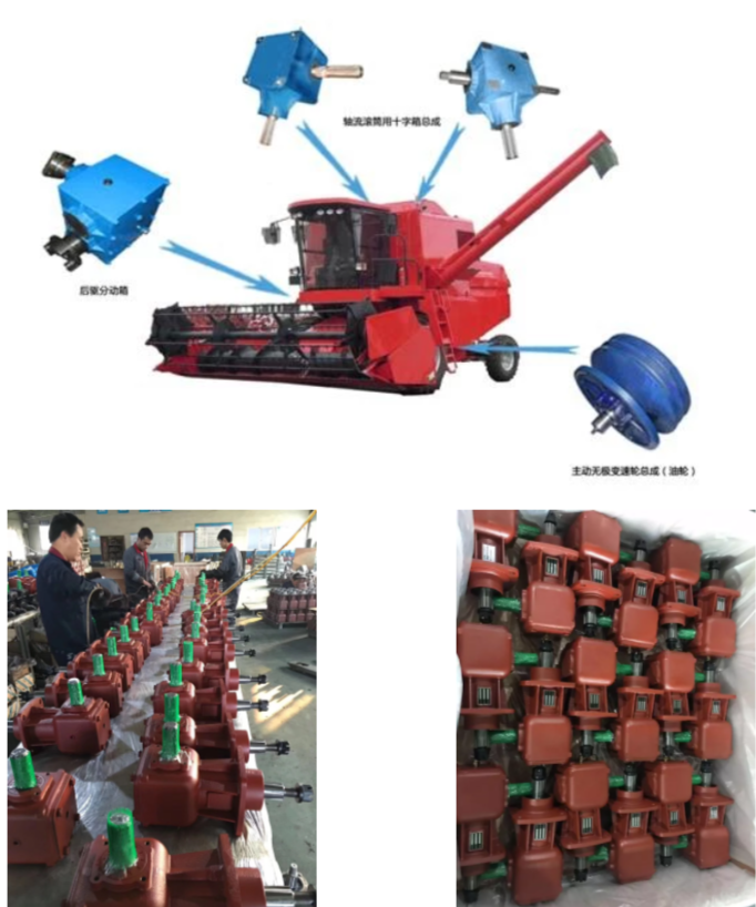 Agricultural Machinery Bevel Gearbox Carden Drive Tractor Pto 540 Gear Box Reducers TMR Animalfeeder Mixer Gearbox