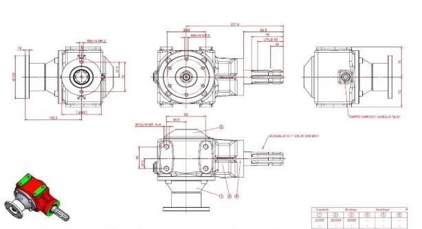Planetary Arrangement Agricultural Fertilizer Gearbox for Fertiliser Spreaders