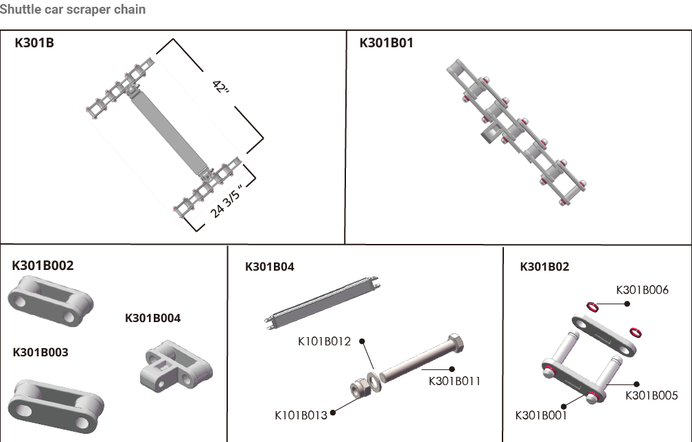 High Efficiency Stable Ladder Conveyor Feeder Breaker Chain Double Strand Heavy-duty Mining Chains for Washing Coal Applications
