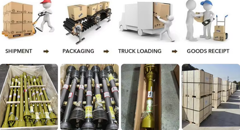 Drive Shaft Manufacturer Tube Yoke Agricultural Cardan Universal Cross Transmission Pto Shaft with Splined replacement of Kubota