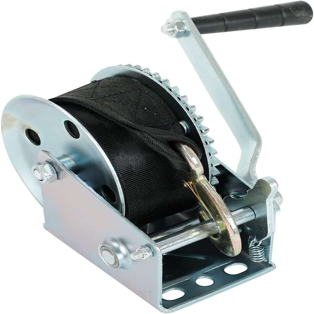 1BJY-HW-07B New Condition Trailer Winch with 8M Belt 1800lbs Capacity Trailer Parts and Accessories