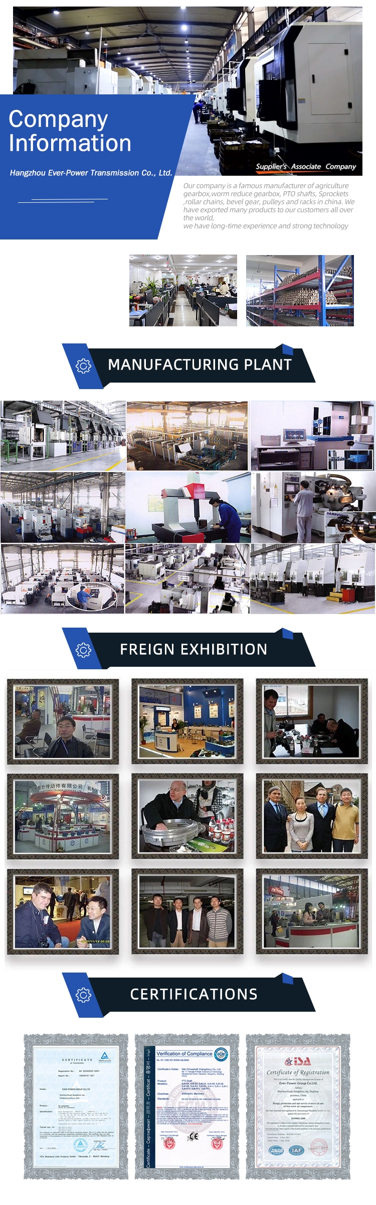 Roundness 0.0005mm Agricultural Tractor Parts Shaft for Agricultural Machine Max.1000mm Diameter 1.2mm~100mm