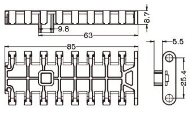 1000 Series Linear Grid Plastic Flat Surface Conveyor Mesh Belt