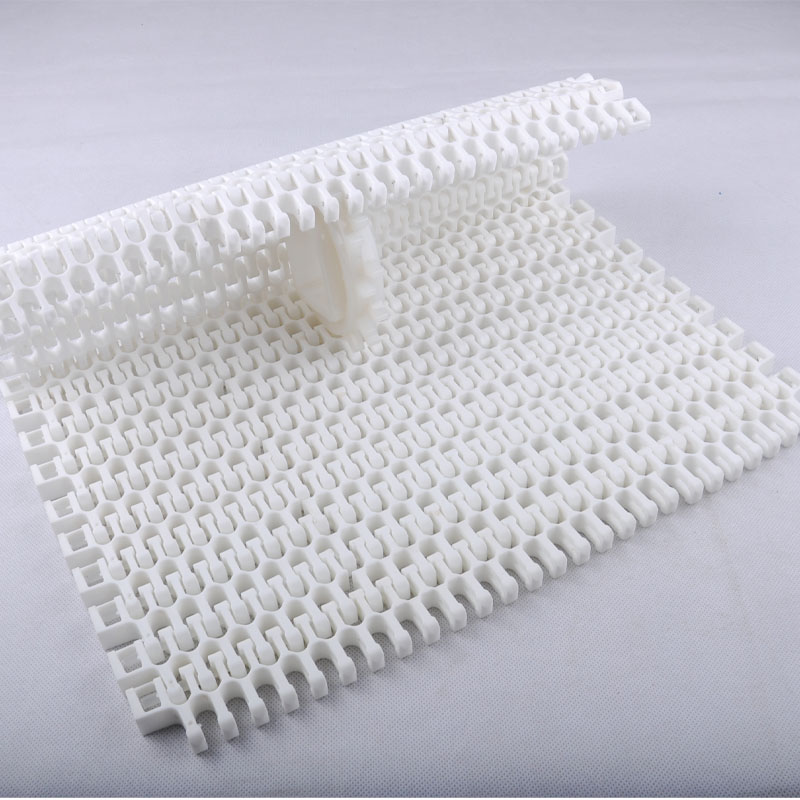 Plastic Modular Belt Turning Radius Flush Grid S2400 Pitch 25.4 PP, POM Acetal Conveyor Belt for Food Conveyor System