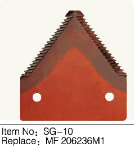 SG-10 Knife Section Replacement Blades for Agricultural Combine Harvester MF 206236M1