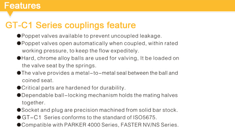 ISO5675 Series 1 Inch Ball Valve Type  Parker 4000 Hydraulic Hose Connection Types &1 Inch Quick Connect Hose Fittings