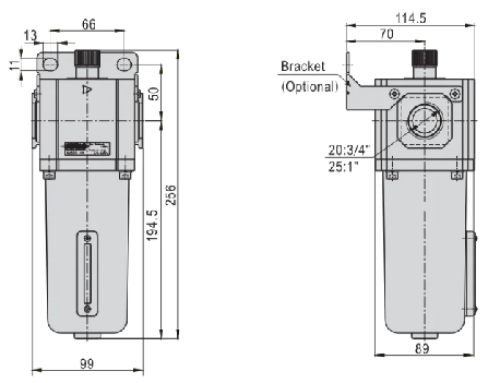 G Series GL600-20/25 Low flow fog Air Source Treatment Unit air drying Filter Pressure Regulator for Compressed Air System